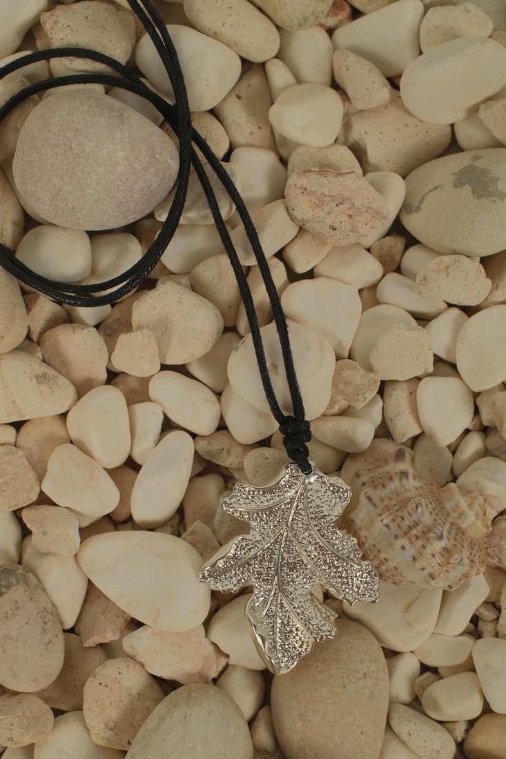 SILVER YAPRAK KOLYE