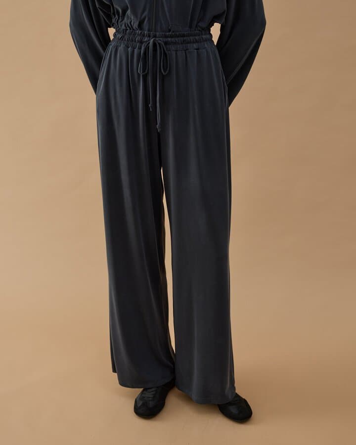 İnce Modal Soft Touch Straight Pantolon Antrasit