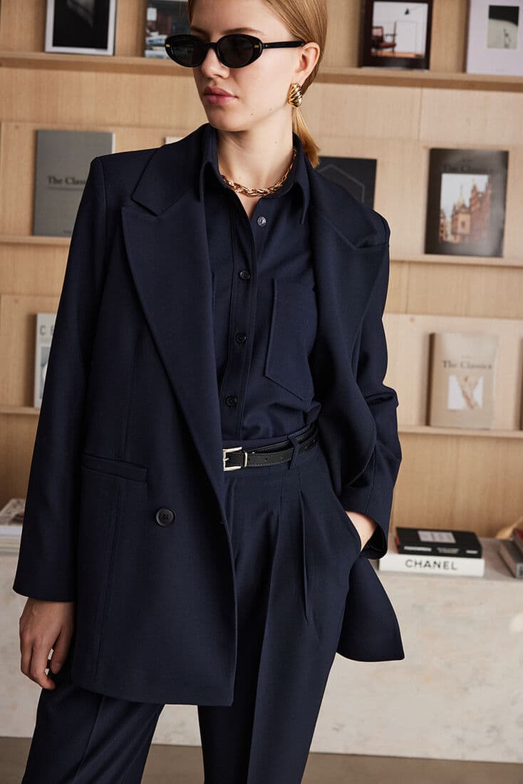 LACİVERT KLASİK BLAZER