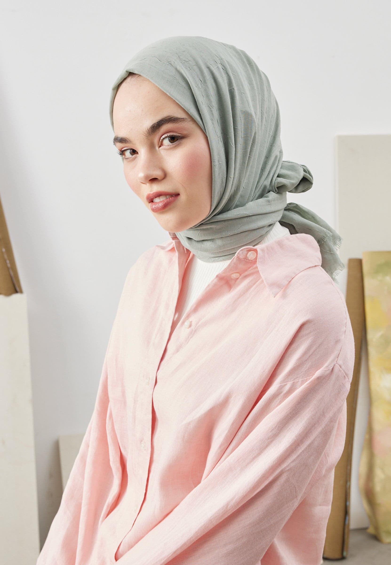 Bambu Şal Soft Yeşil
