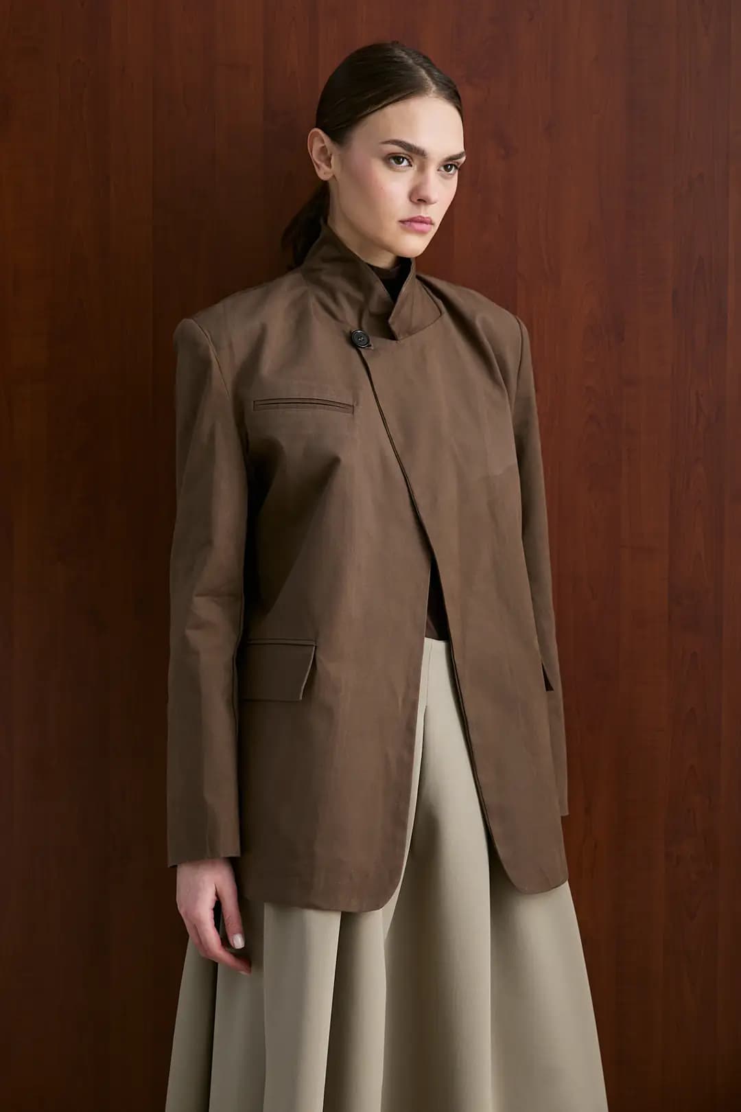 Asimetrik Blazer Ceket