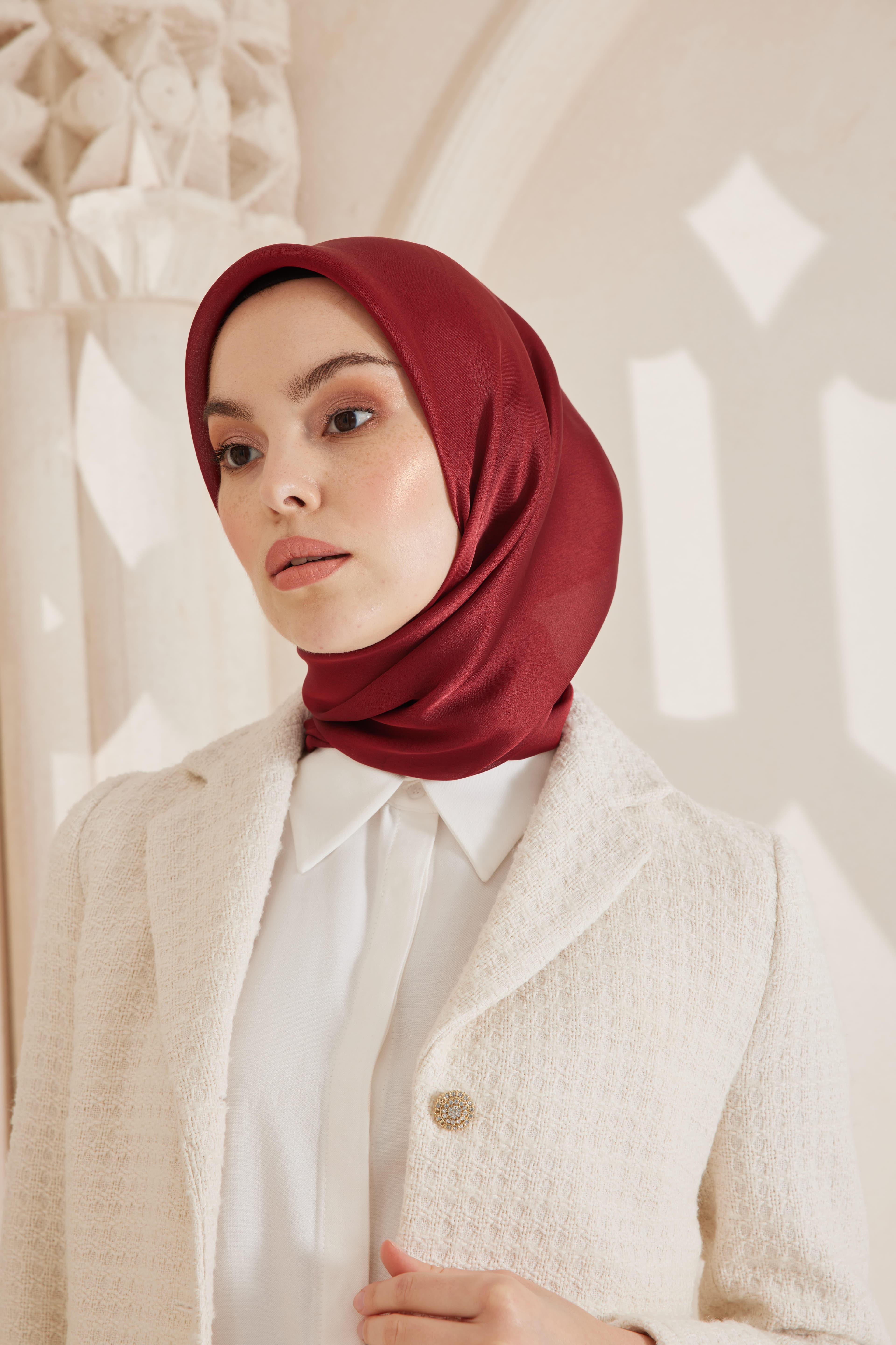 SHİNE ABİYE EŞARP BORDO