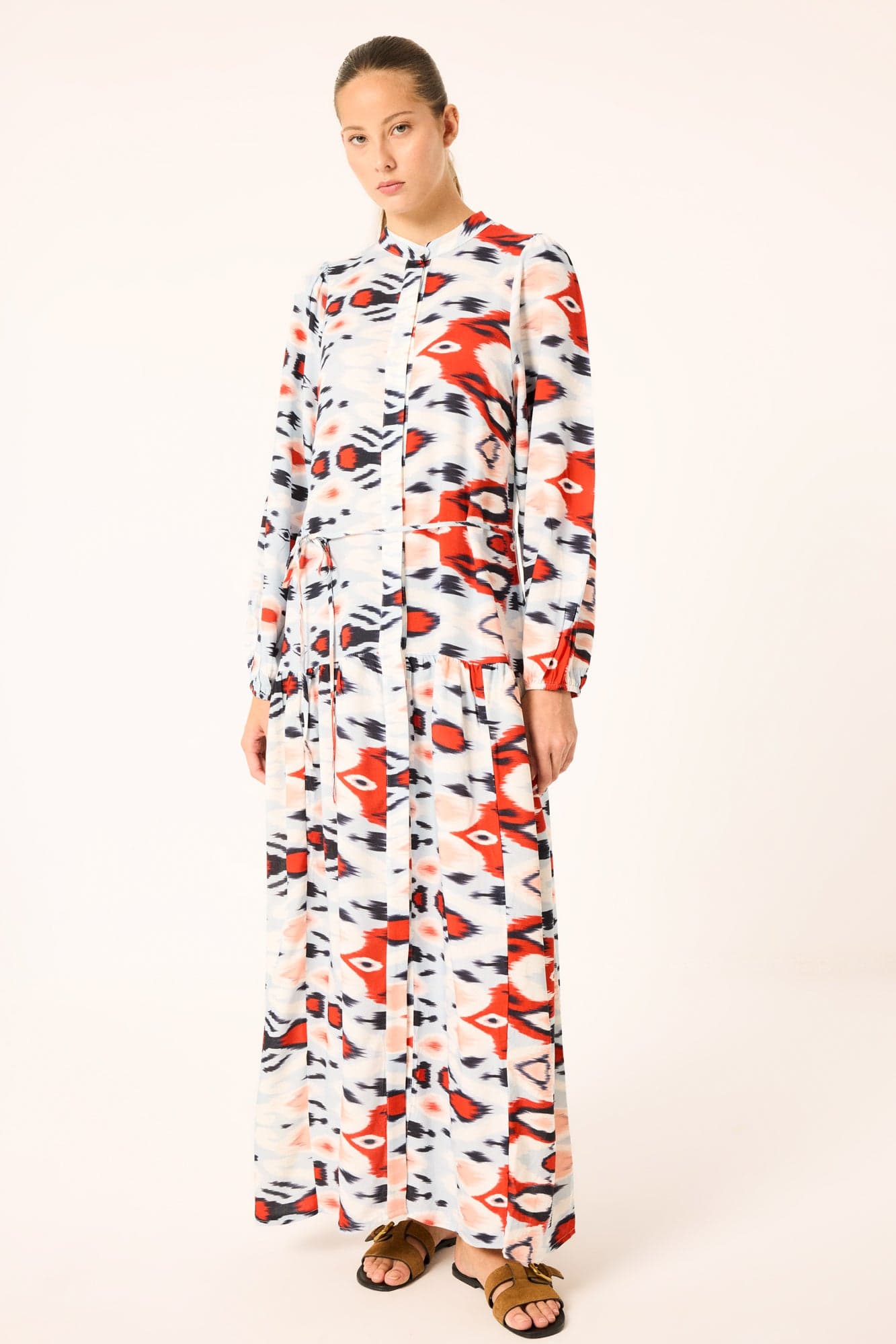 PATTERNED MAXI DRESS