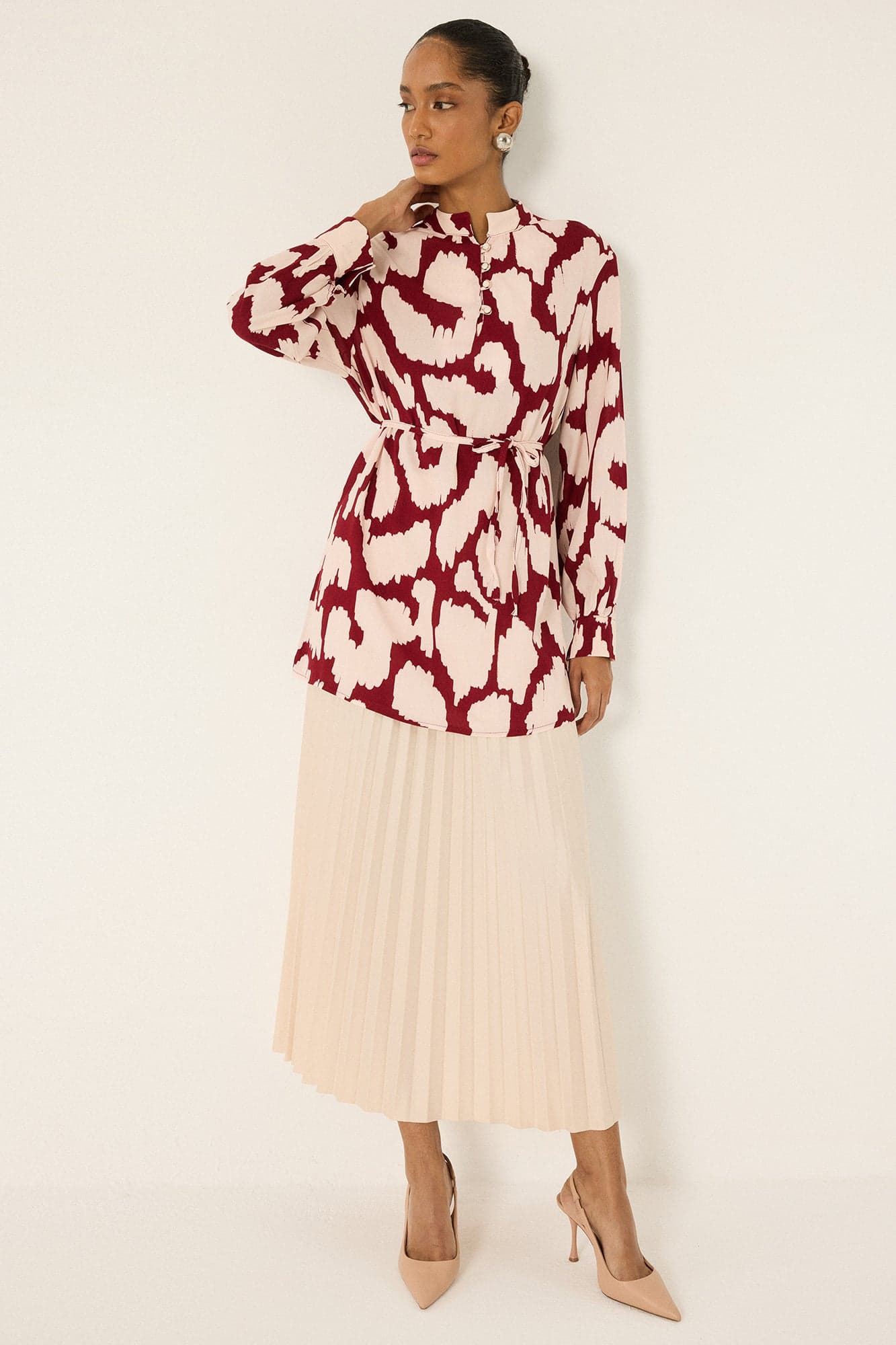PATTERNED VISCOSE TUNIC