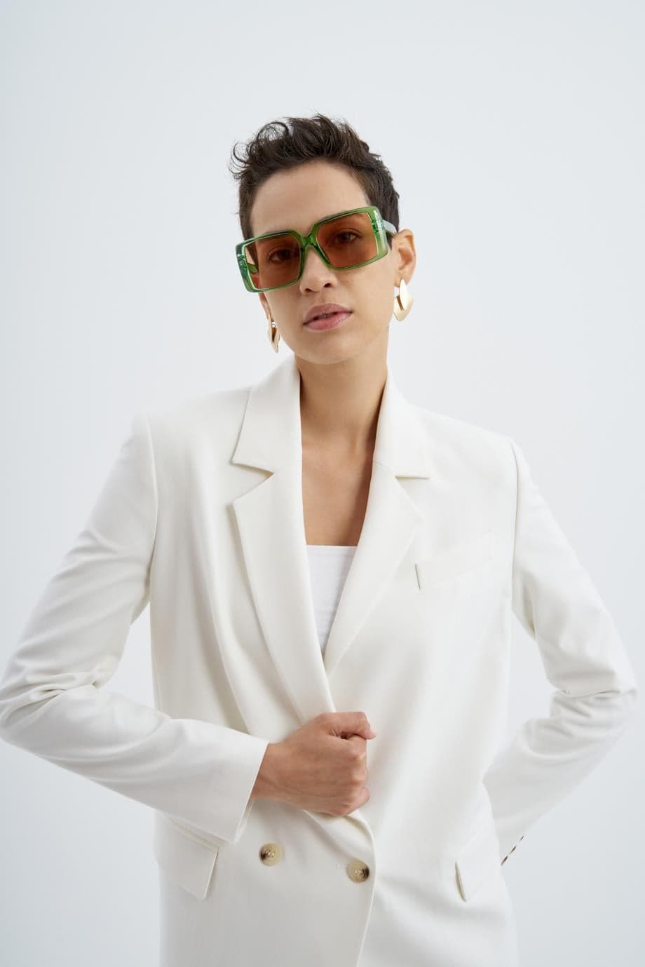 Kruvaze Tasarımlı Blazer