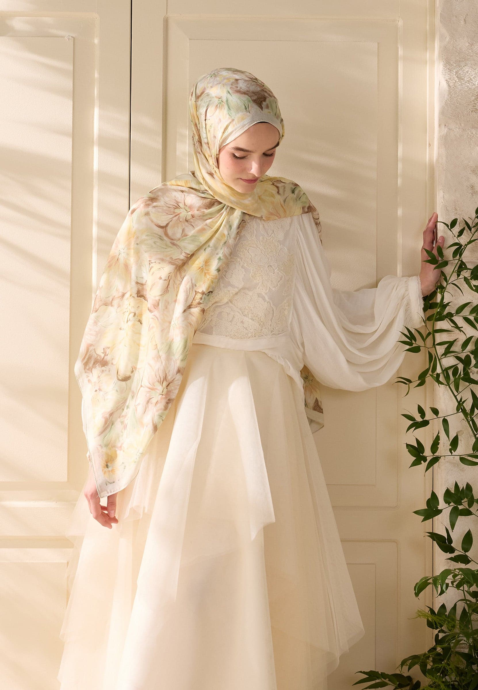 Pure Flora Desen Rami Şal Tereyağı